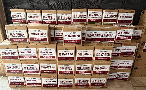 台日城市跨國馳援    陳其邁攜手北九州送物資至熊本災區  