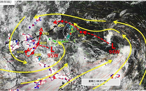 熱帶擾動94W明接近！氣象專家提醒：降雨增多注意大雷雨