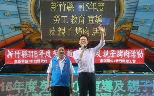 鄭朝方搶攻勞工票！端「竹北經驗」拚縣長：縣府出錢挺清潔隊