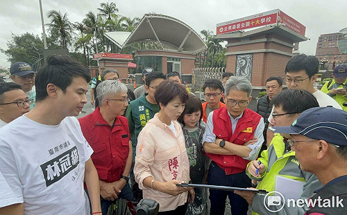 陳亭妃邀經濟部次長賴建信南下  全面檢視三爺溪、仁德、永康大灣排水系統