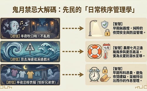 農曆七月的種種禁忌  內政部：不妨趣味看待民俗文化