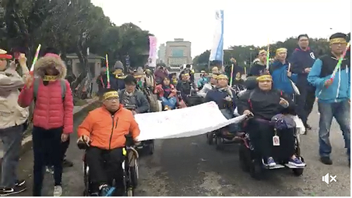 123國際身障日 身障團體夜宿凱道爭取障礙者人權