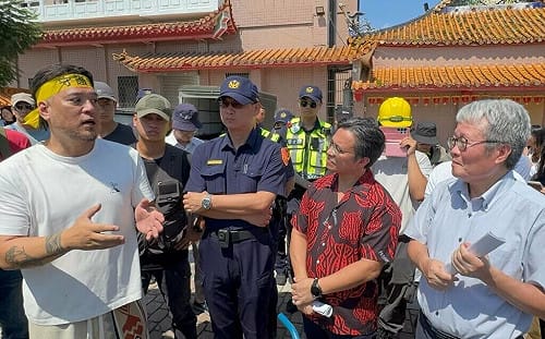 堰塞湖洪災1週年 陳金德現勘馬太鞍溪重建工程：秉持以人為本原則