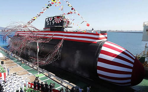 估造價162億  日本海自大鯨級7號艦「翔鯨」神戶進水