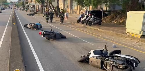 台中沙鹿2起機車追撞車禍  6人受傷送醫