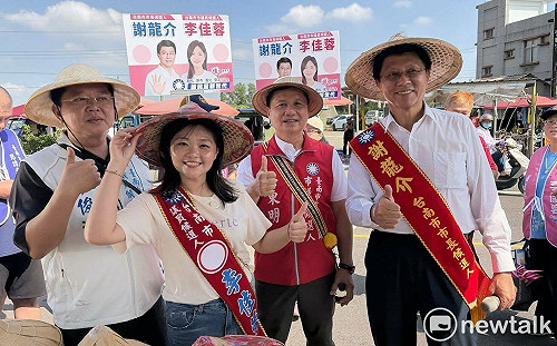 謝龍介善化牛墟掃街人氣旺　盼攜手柯志恩深化南高合作