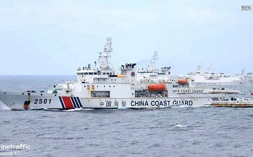 薔琵颱風剛走、中共惡霸就來！中國海警4艦竄擾巴士海峽北上、逼近東海岸