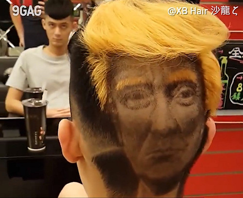 髮雕川普引關注 台設計師成美網紅