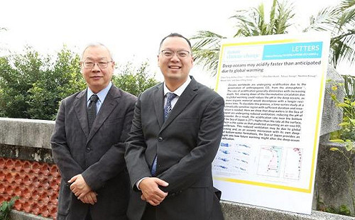 暖化加速海水酸化  陳鎮東論文登國際期刊