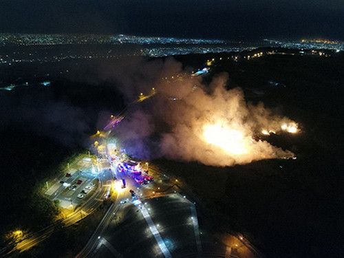 台中望高寮附近火燒山12公頃 延燒近5小時撲滅