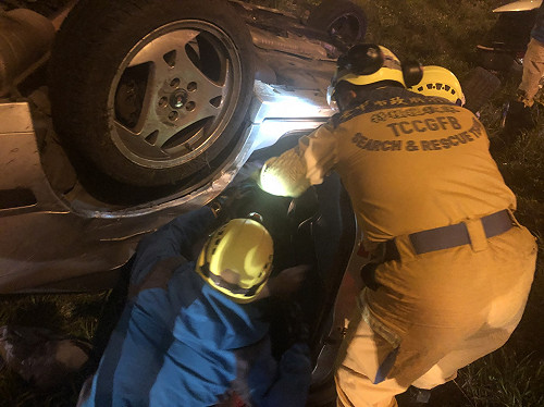 搜救隊返家遇車禍  救援任務non-stop