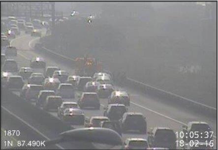 大年初一 國一國三分別有車禍 下午車潮湧現