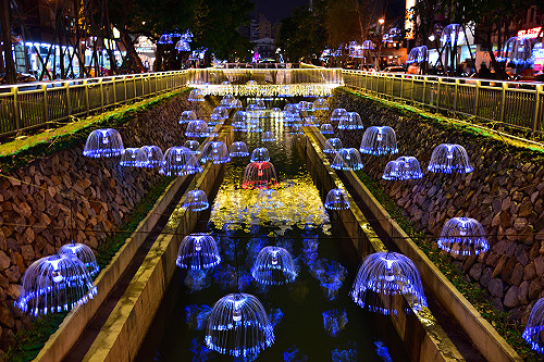 綠川水質改善有成 　藝術光景加持成景點