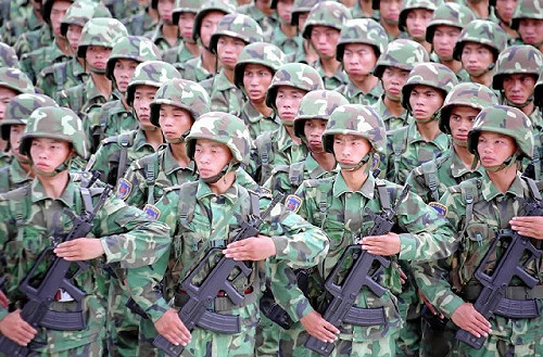 擁護習近平修憲延任 解放軍武警搶先表態