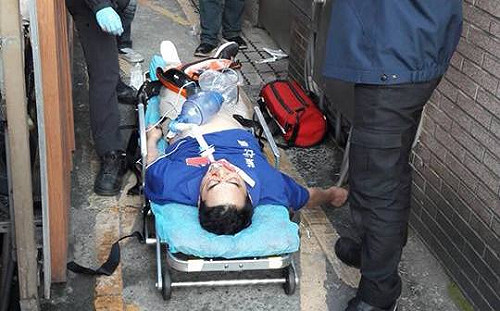 衝立法院攀牆摔落 繆德生腦死拔管