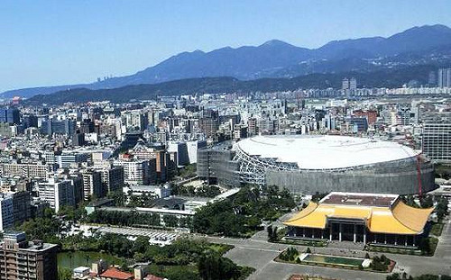 大巨蛋停工但蛋殼帽已成形 柯P澄清未復工