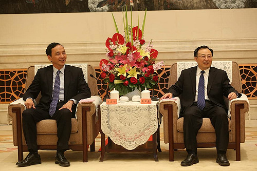 城市交流會老友！朱立倫會晤江蘇省長吳政隆、南京市長藍紹敏