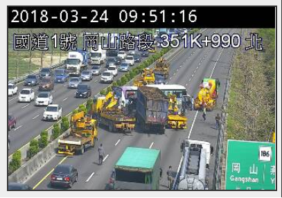 砂石車擦撞國光號一人送醫 國1岡山段暫封閉