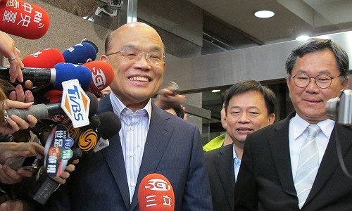 參選新北市長   蘇貞昌會蔡英文承諾「願承擔大任」