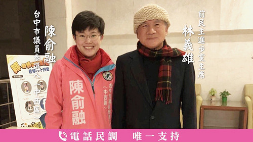 新系打贏政二代   前台中市長張溫鷹女陳俞融落敗