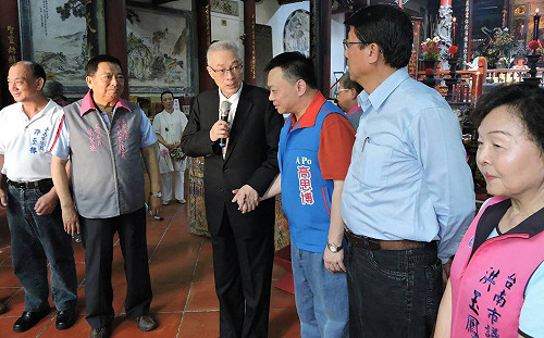 吳敦義為高思博站台  盼台南綠地變藍天