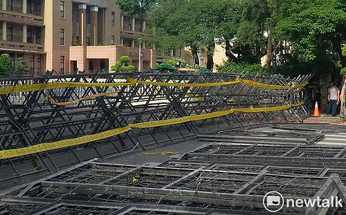 軍人年改將審先戒備? 政院拉起拒馬防衝突