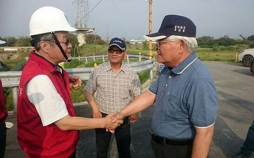 水利署視察防汛整備，李進勇稱許五河局疏濬人民有感