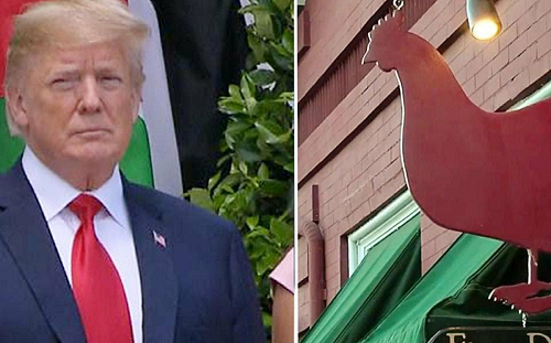 「紅母雞」下逐客令！川普力挺白宮發言人  譏餐館髒兮兮