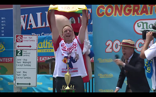 「大白鯊」超猛！美國慶日比吃熱狗  吞74個11度摘冠