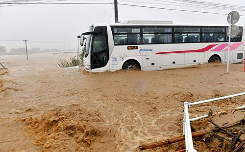 日本九州北部大雨 連2年發特別警報