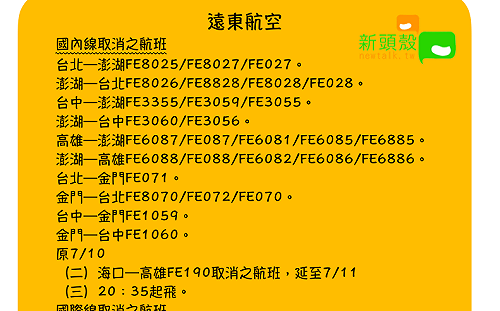 強颱瑪莉亞來襲 國內航班異動看這裡