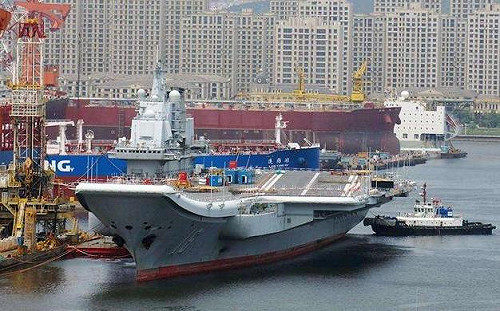 真落漆！中媒：遼寧艦部分船體鏽蝕老化