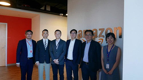 訪Amazon台灣總部 陳其邁盼在高雄設聯合創新中心