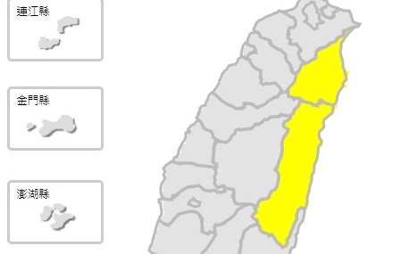 快訊》花蓮、宜蘭高溫警訊！宜蘭土場11:00已突破36度