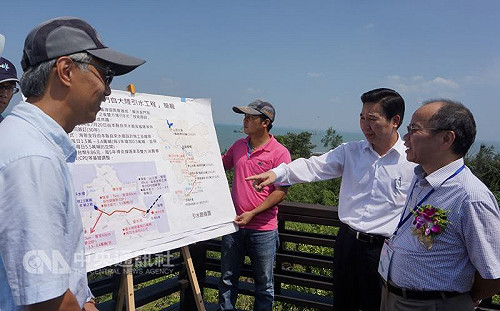 先通水後典禮  金門縣長陳福海盼中央協助與陸溝通