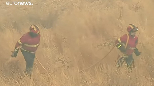 葡萄牙南部野火蔓延 濃煙遮蔽海灘勝地天空 (影)