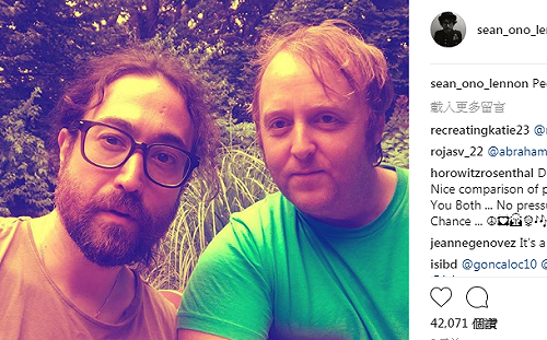 披頭四星二代玩自拍合照  2天吸4.2萬人