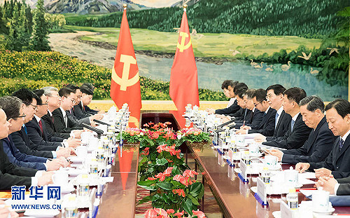 接見外賓破除失勢傳言！王滬寧北戴河會議後首度現身