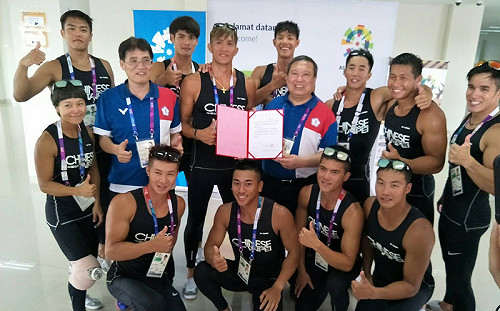 台灣龍舟亞運摘銀  全隊將力拼1000公尺距離賽摘金