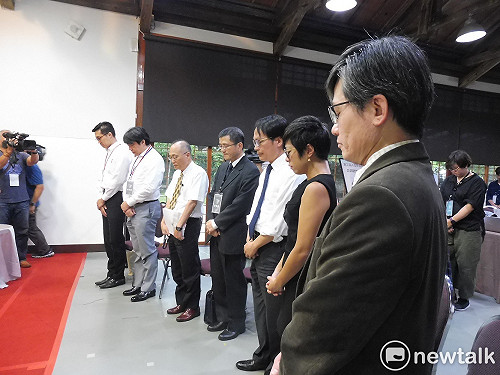 黨產會委員為楊偉中默哀  林峯正：未竟的理想，由我們完成