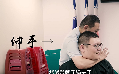 慶祝記者節 侯友宜示範「友宜拳」致哀聲遍野（影）