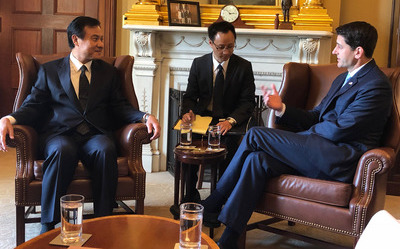 葬禮外交  蘇嘉全拜會美眾議院院長