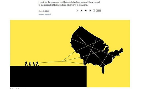 白宮官員匿名投書  紐時：我們愛國  因此抵抗川普