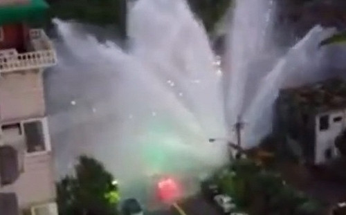 基隆自來水管接頭脫落 最慢中午全面恢復供水