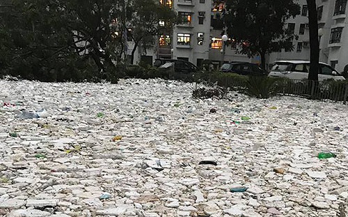 大自然對人類的反撲！山竹肆虐香港後街道長這樣...
