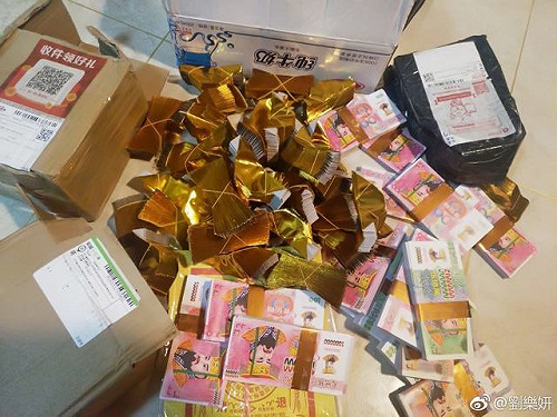 劉樂妍收黑粉恐嚇禮！打開竟是四箱冥紙直呼：好棒的禮物