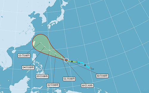 潭美離開速往日本 康芮不確定是否有影響台灣
