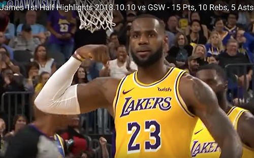 NBA／詹皇半場表現高效  湖人熱身賽大勝勇士