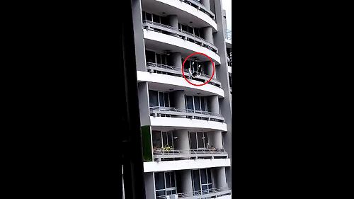 女子強攀27樓陽台自拍 不敵強風自摔身亡