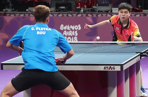 青奧桌球團體賽 林昀儒不受對手影響晉四強